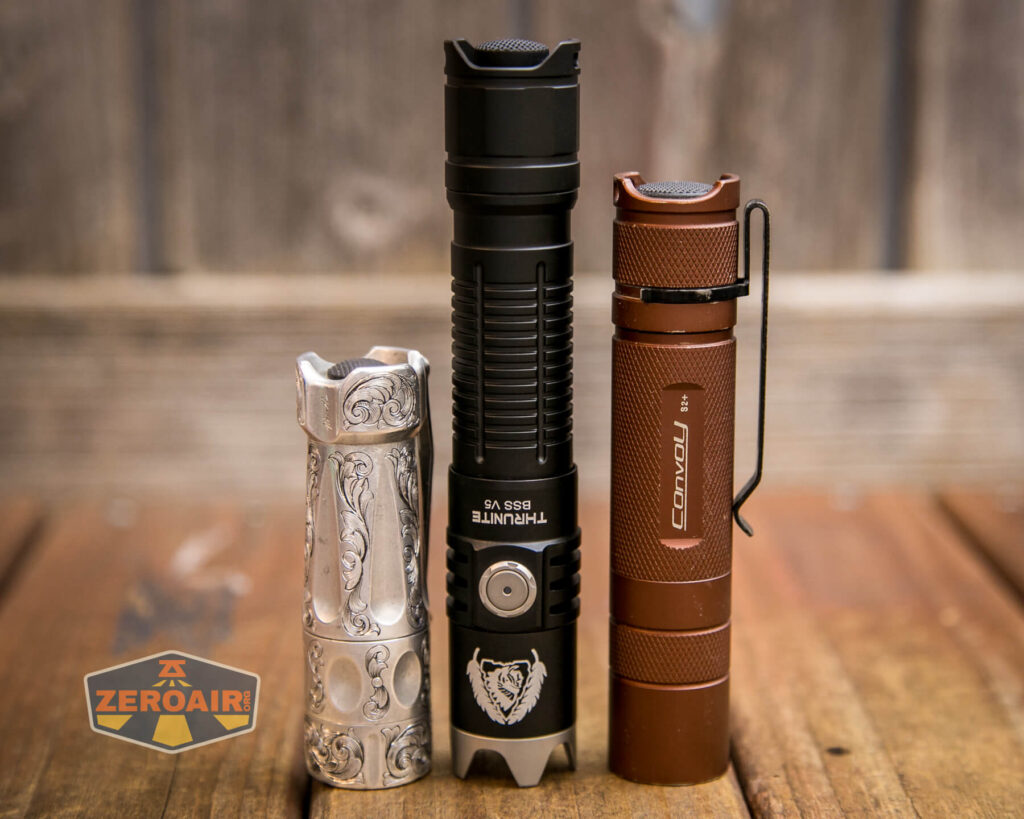 beside comparable flashlights