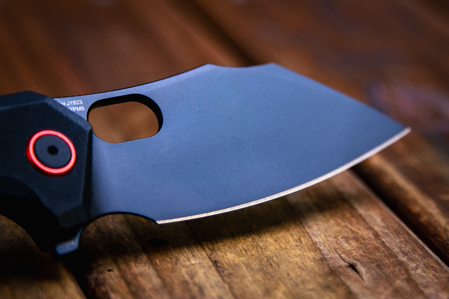 CJRB Caldera G10 knife full flat grind
