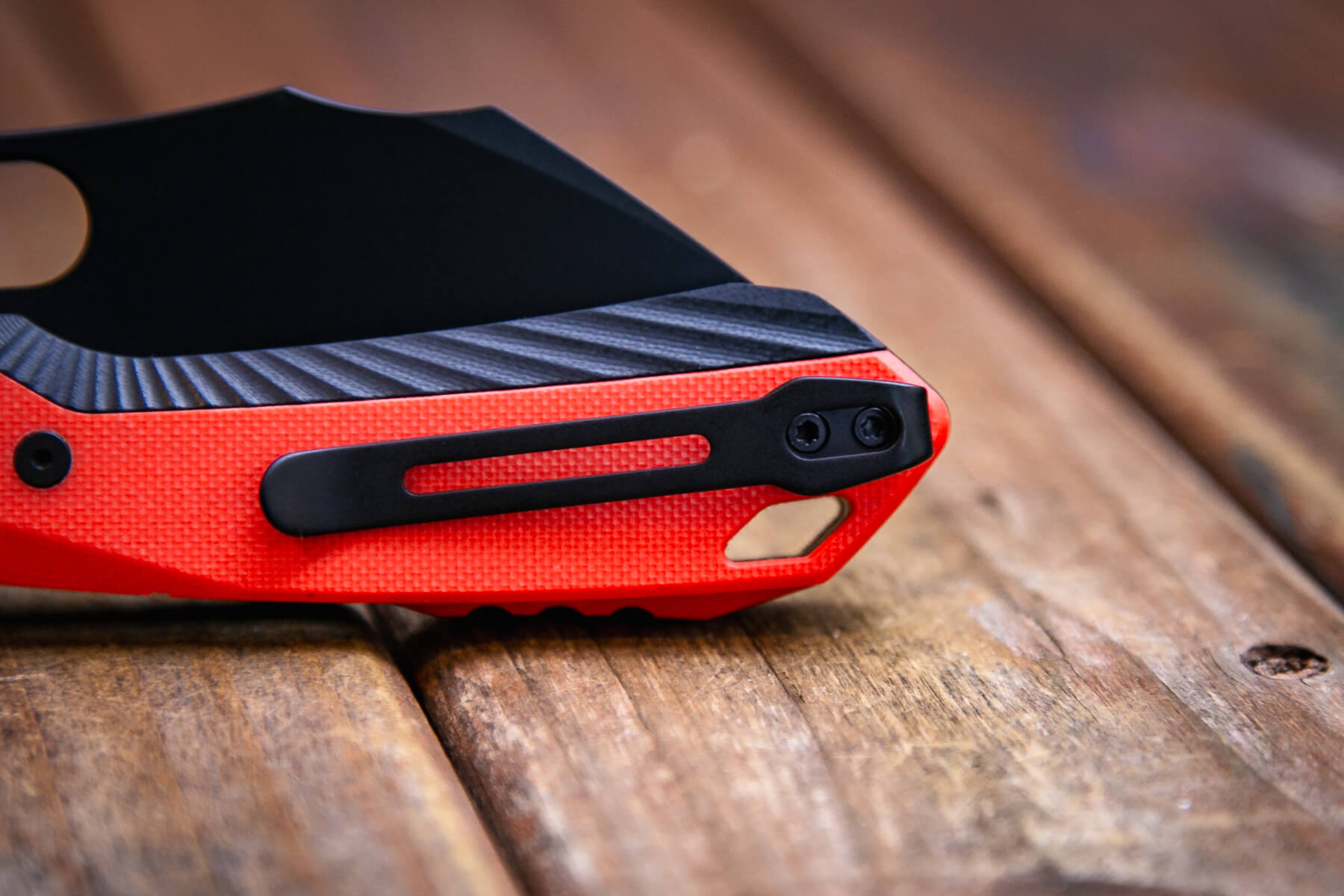 CJRB Caldera G10 knife pocket clip