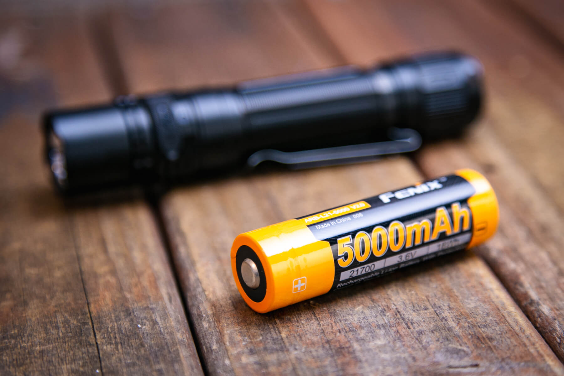 Fenix PD36R Pro rechargeable flashlight with included 21700