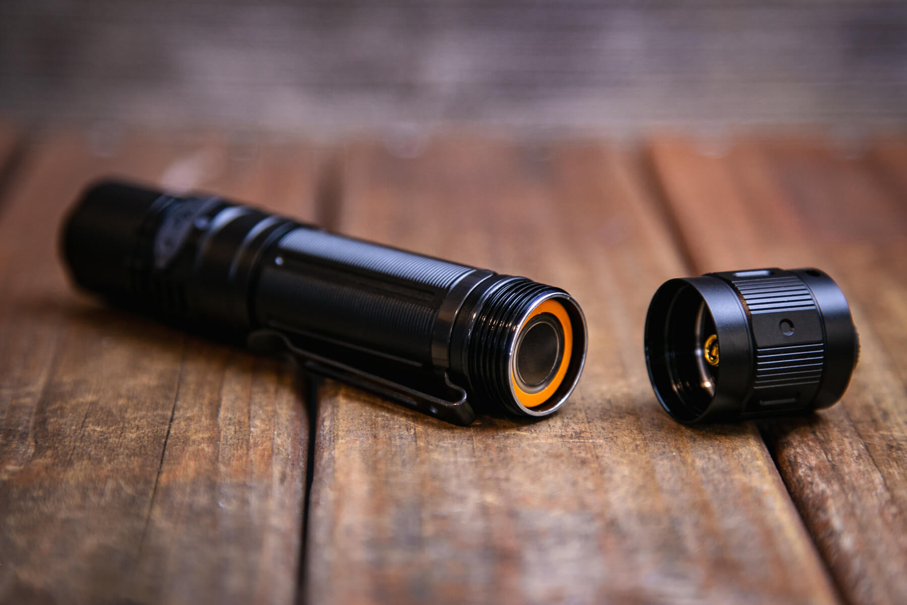 Fenix PD36R Pro rechargeable flashlight with included 21700 installed