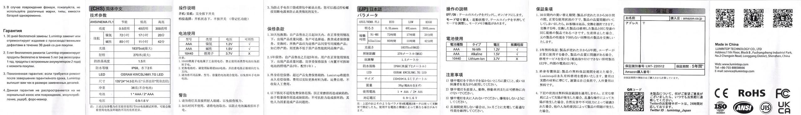 Lumintop PK27 flashlight manual