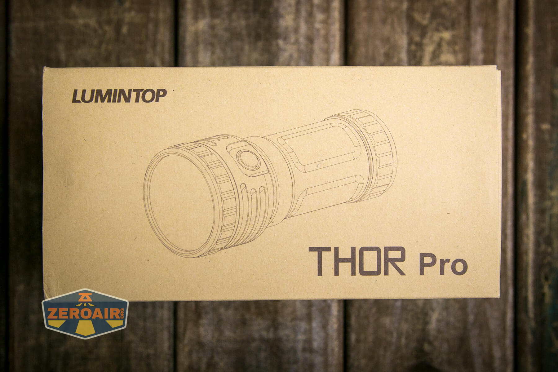 Lumintop Thor Pro LEP and LED flashlight box