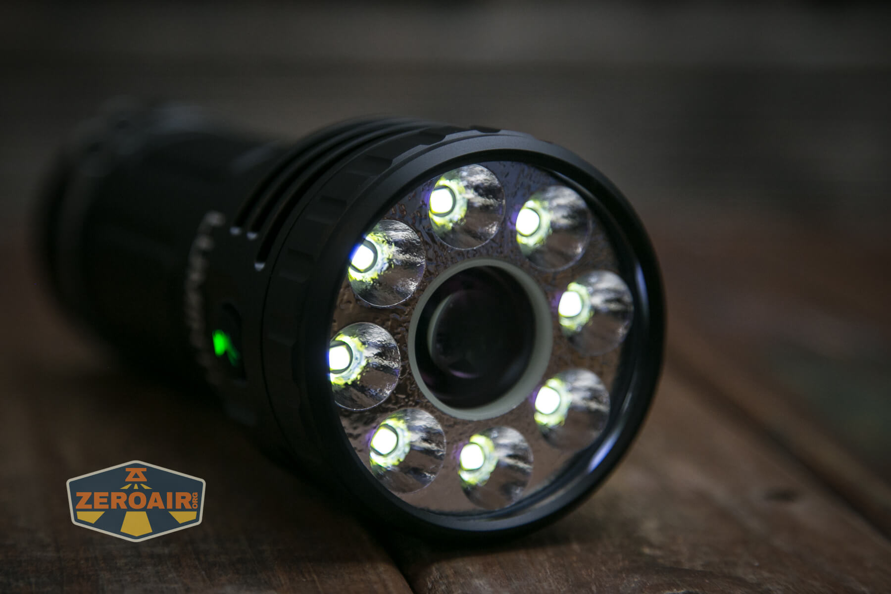 Lumintop Thor Pro LEP and LED flashlight emitters on