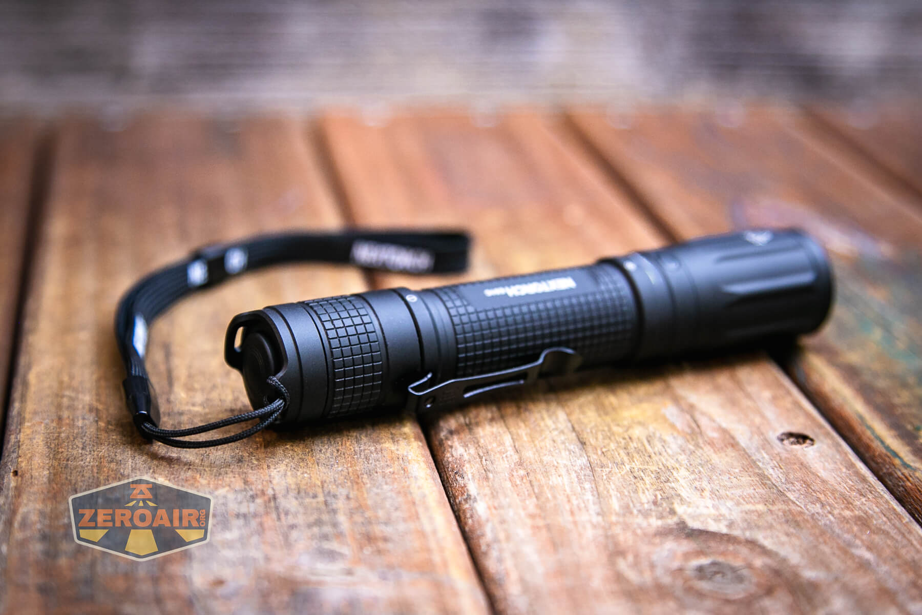Nextorch E51C rechargeable flashlight lanyard attached