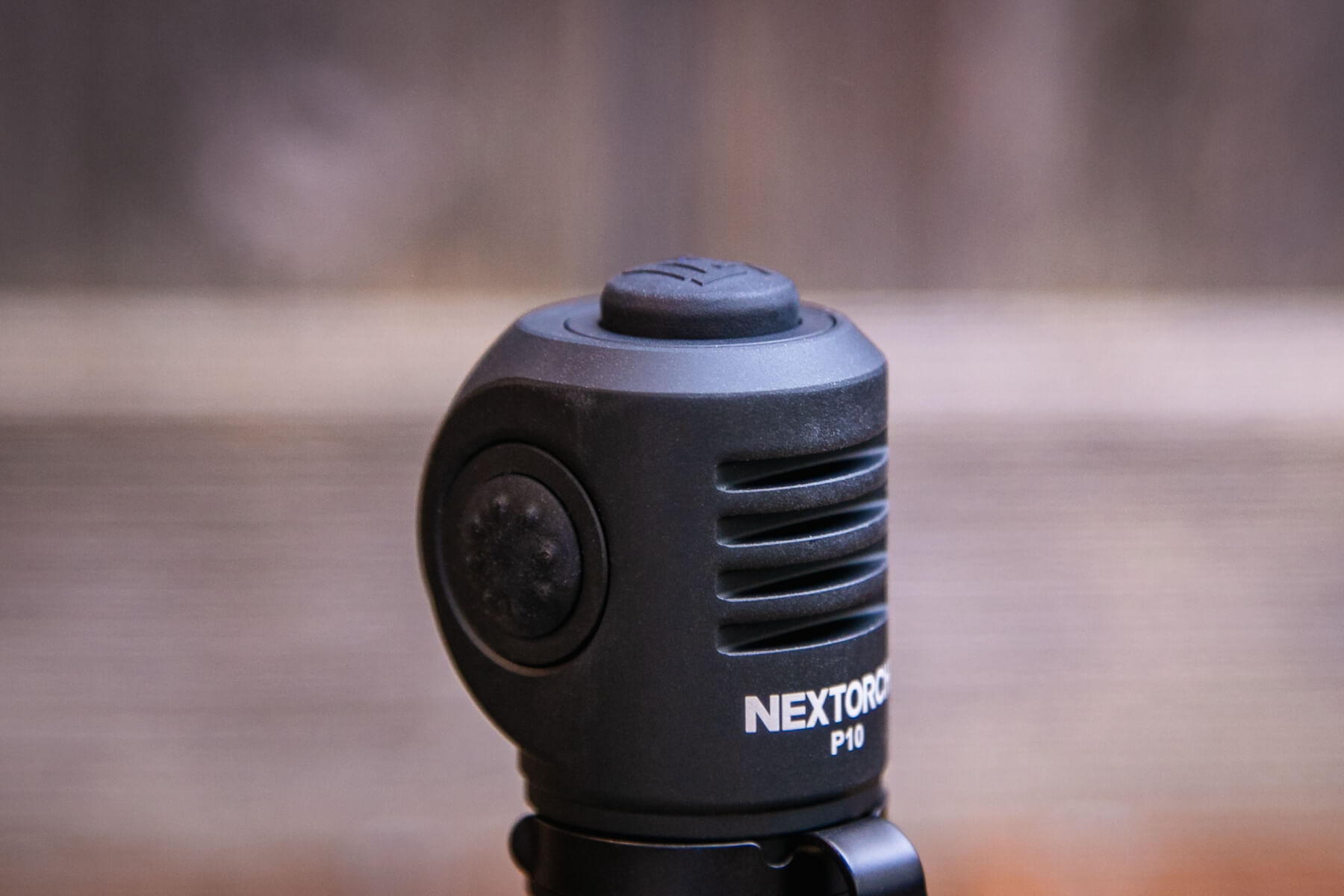 Nextorch P10 right angle flashlight head switch profile