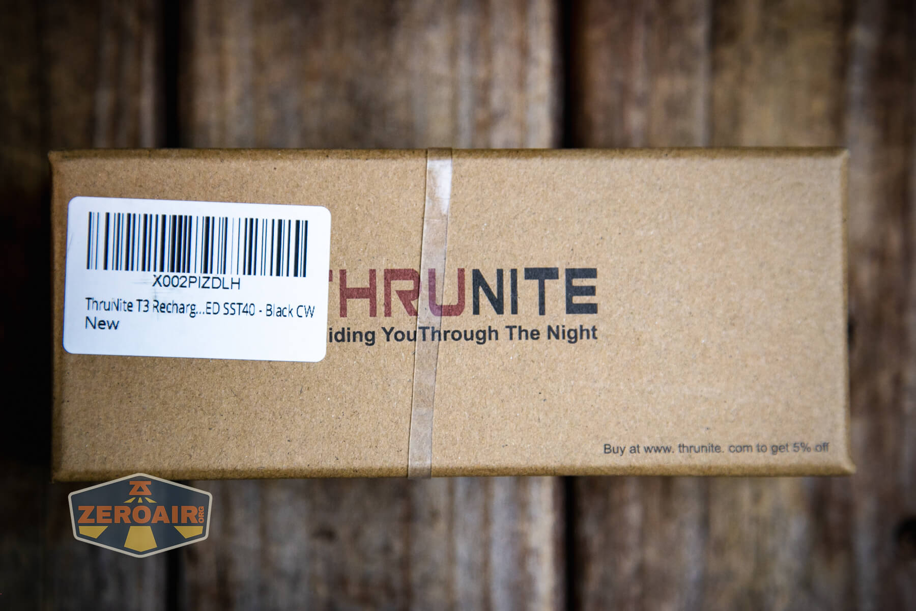 Thrunite T3 thrower flashlight box
