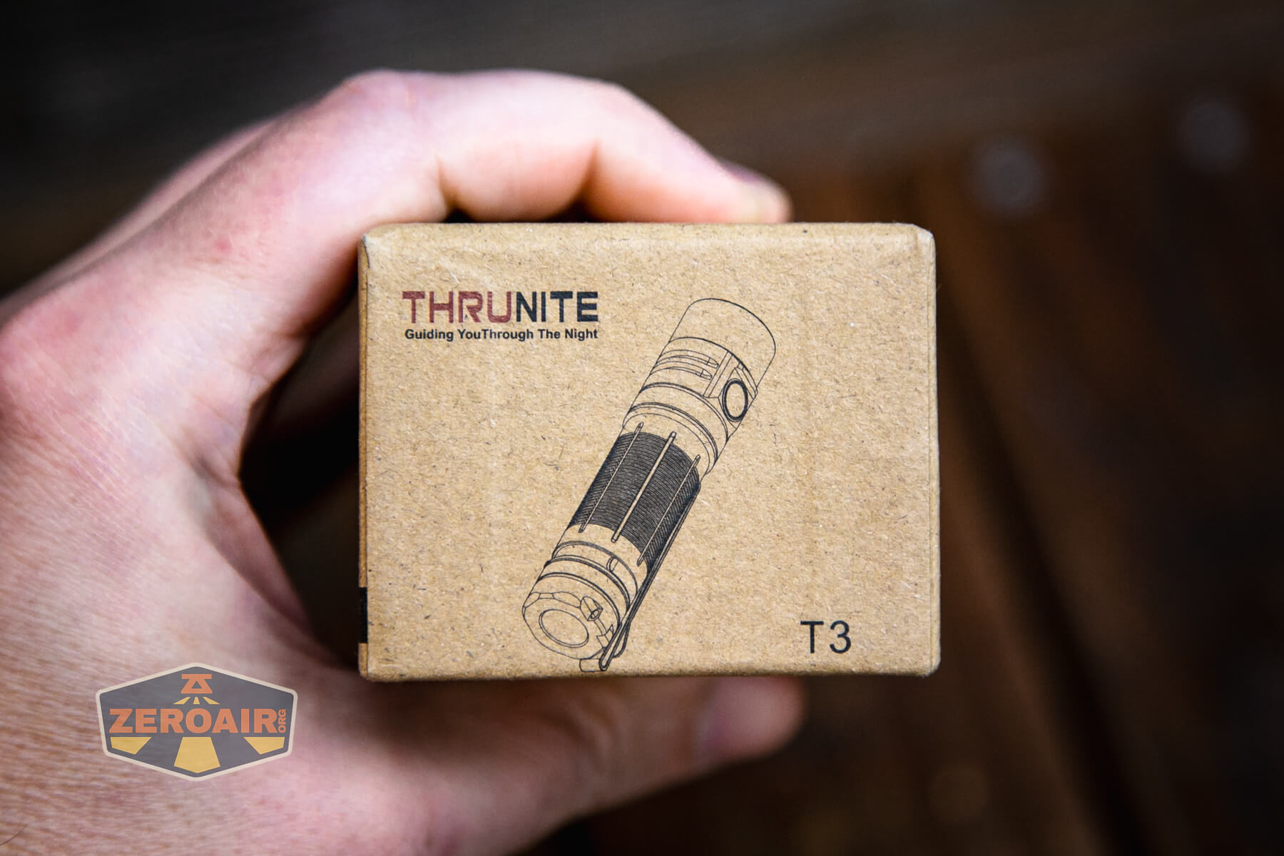 Thrunite T3 thrower flashlight box