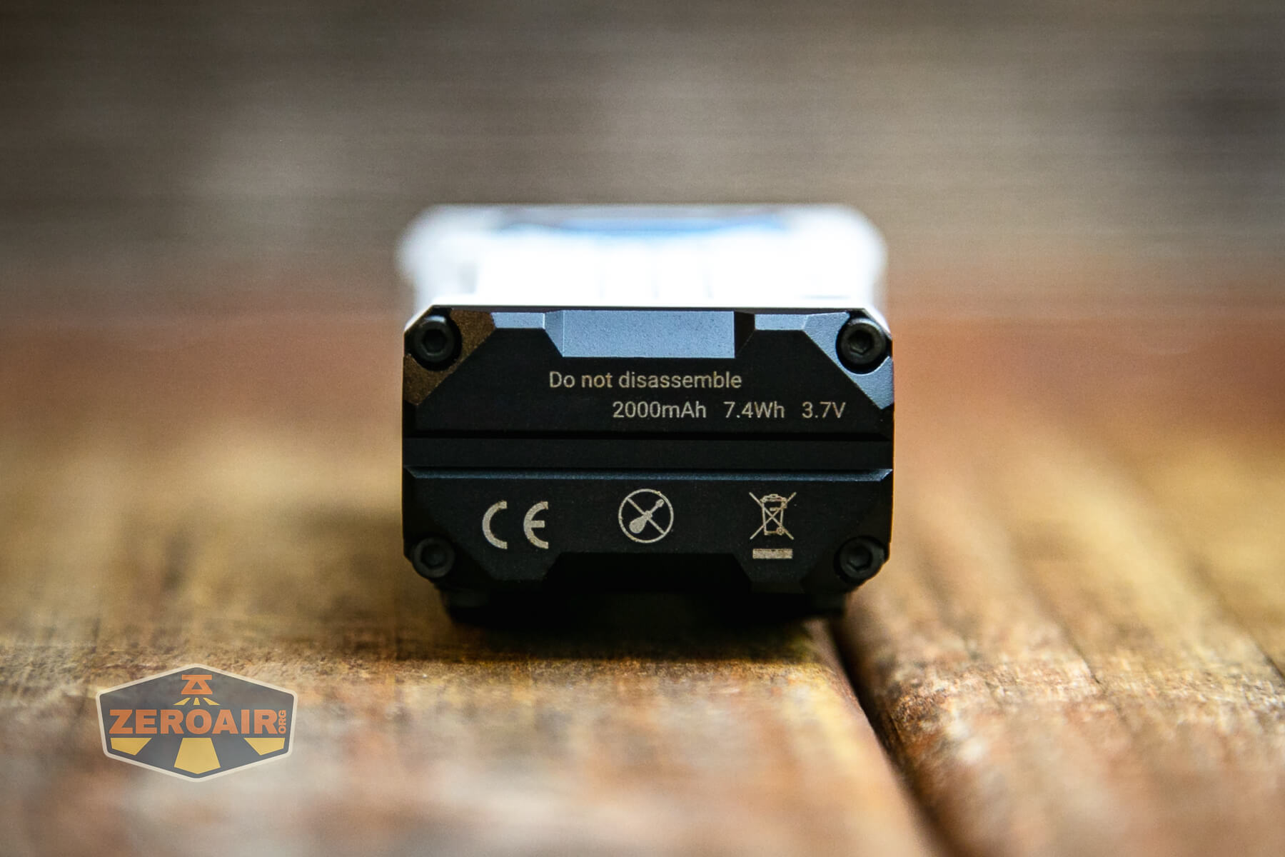 Wuben X-2 Owl flashlight tail end