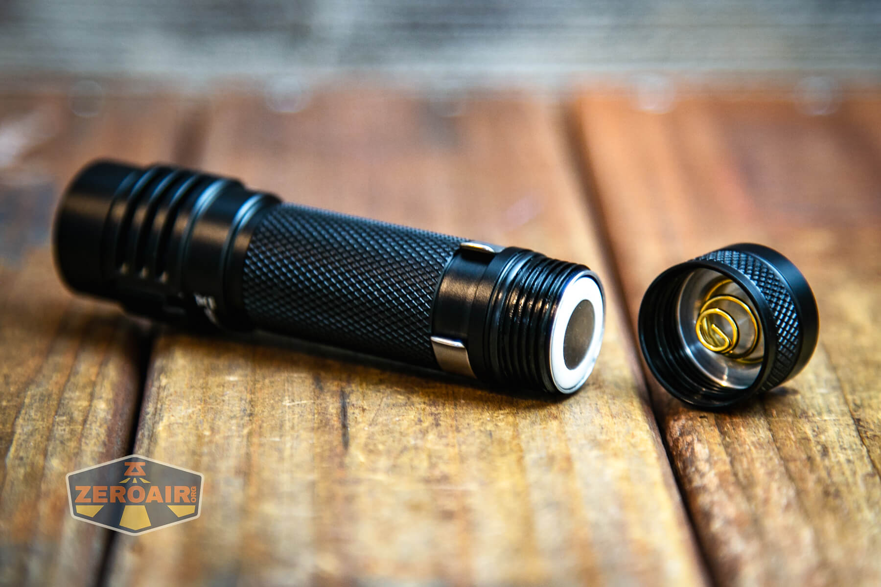 Wurkkos WK03 flashlight with included 18650 installed