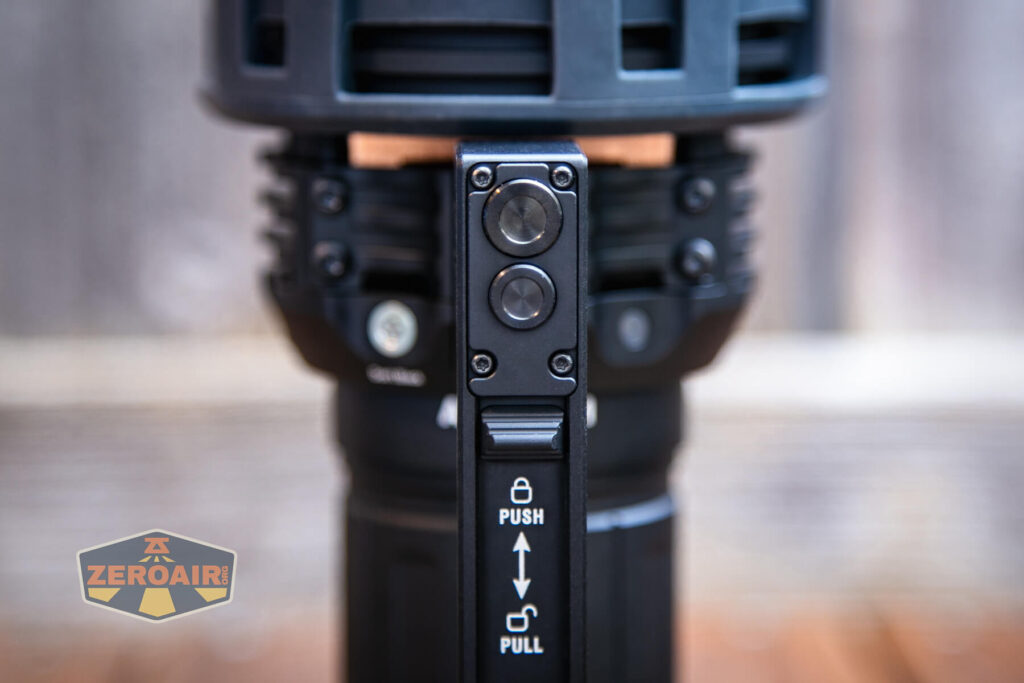 Acebeam X75 brightest powerbank flashlight dual switches