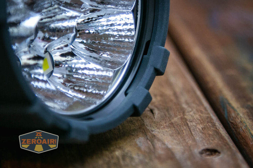 Acebeam X75 brightest powerbank flashlight reflector detail