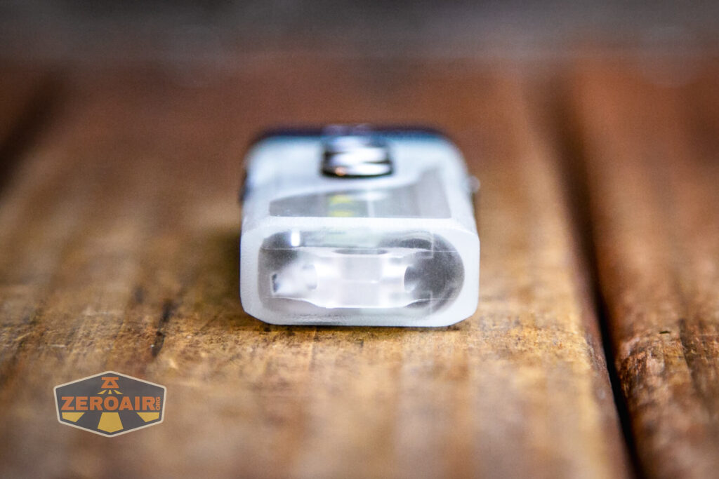 RovyVon Angel Eyes E7 flashlight tail end