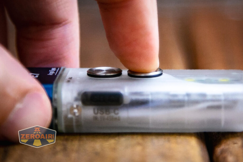 RovyVon Angel Eyes E7 flashlight dual e-switches actuation