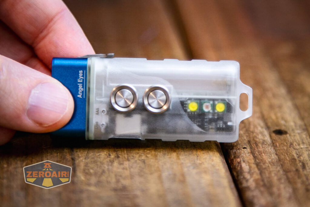 RovyVon Angel Eyes E7 flashlight dual e-switches