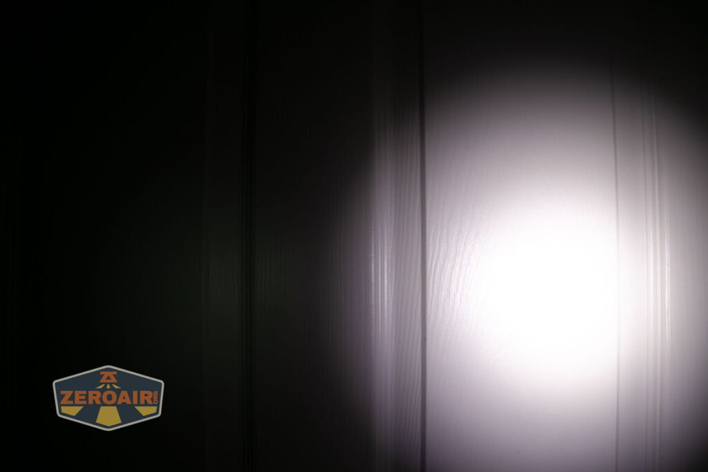 beamshots on door compared to nichia 219b