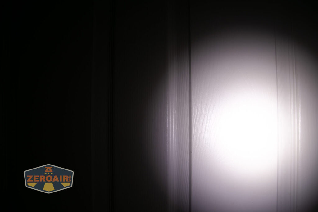 beamshots on door compared to nichia 219b