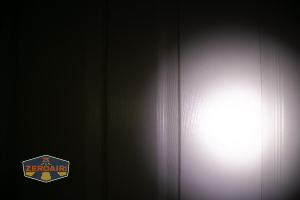 beamshots on door compared to nichia 219b