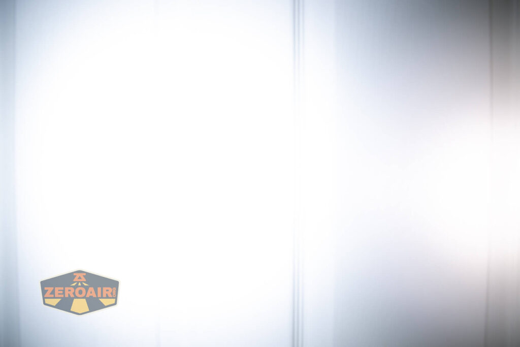 beamshots on door compared to nichia 219b