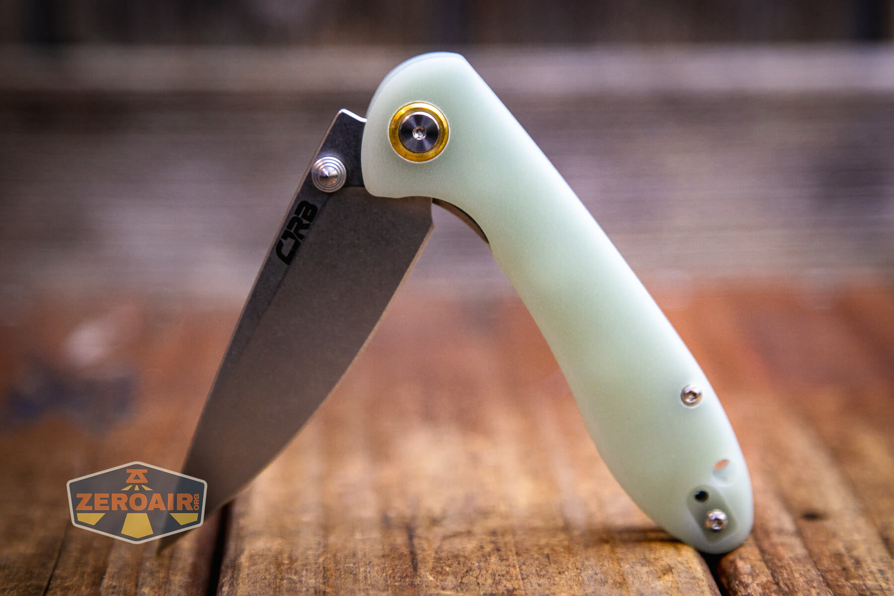 CJRB Feldspar small knife partially opened