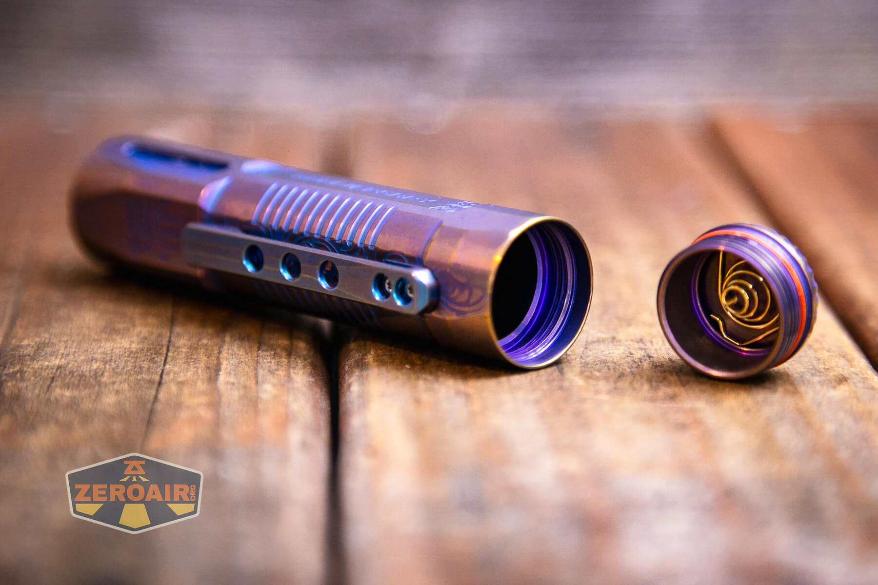 JETBeam Jet-ST Personal Flashlight tailcap removed