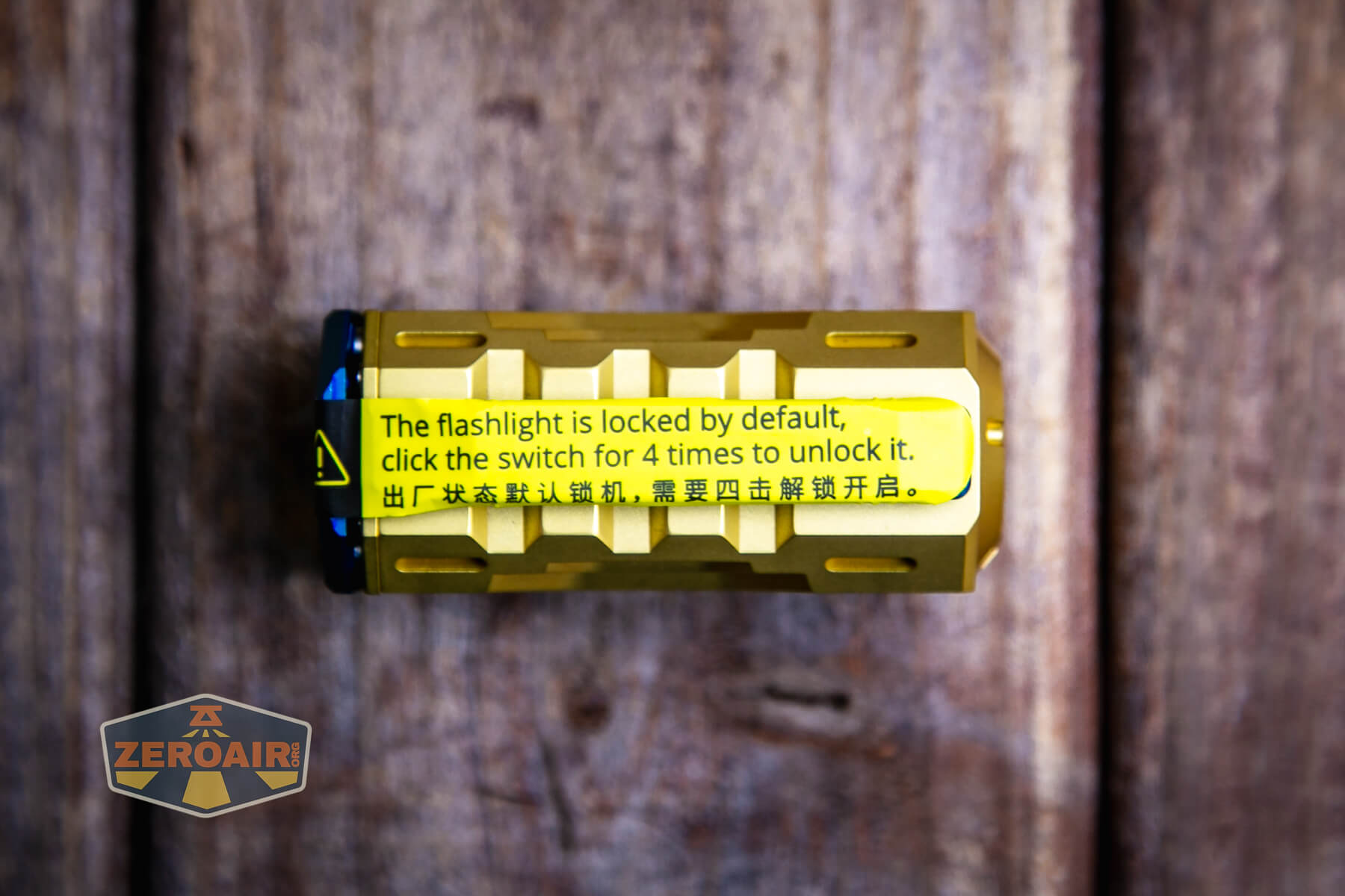 Wuben X-0 Knight brass flashlight fresh out of sealed baggie
