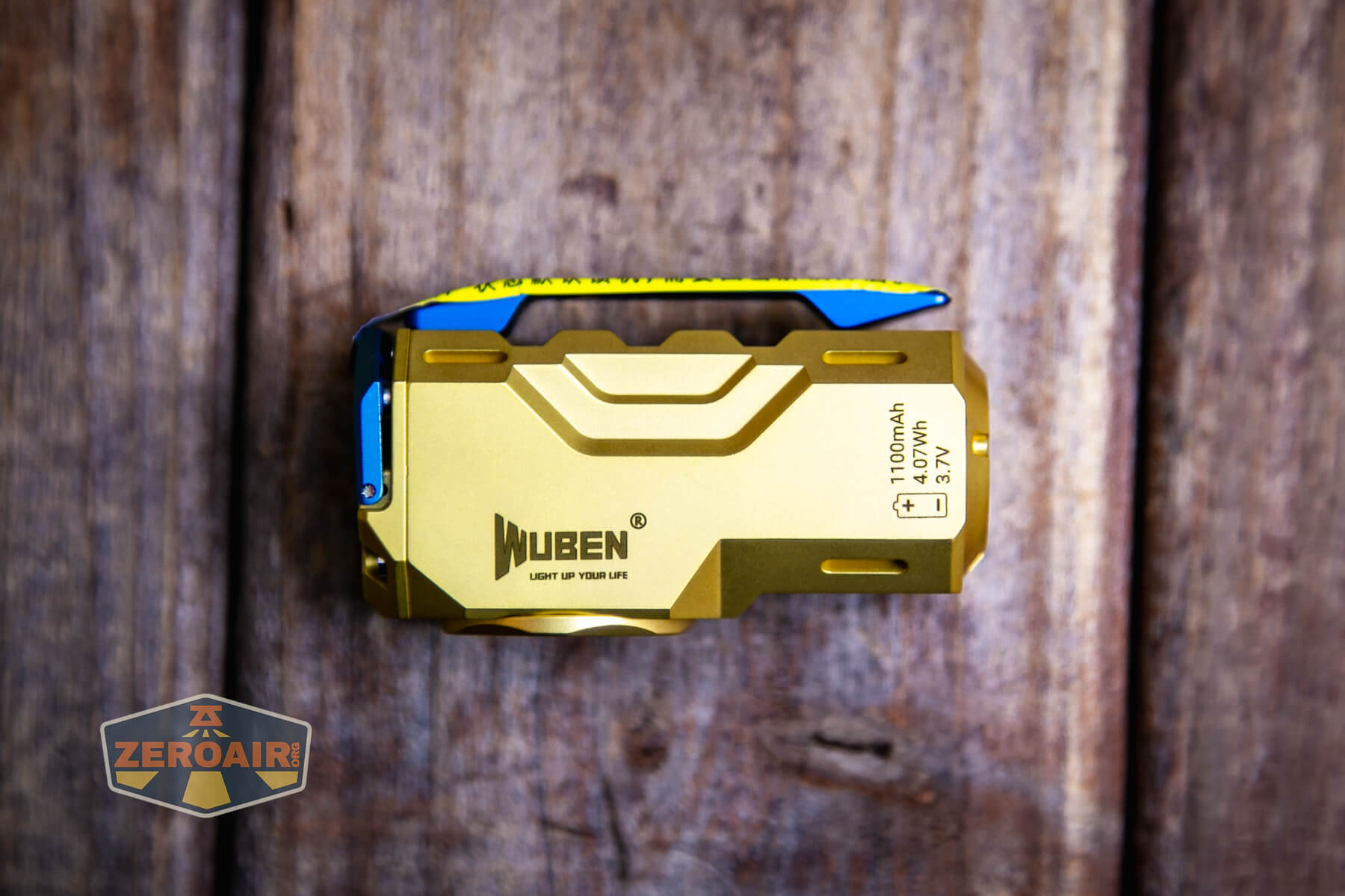 Wuben X-0 Knight brass flashlight fresh out of sealed baggie