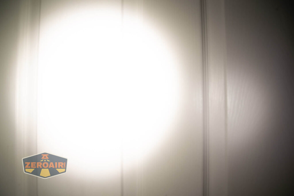 beamshots on door compared to nichia 219b