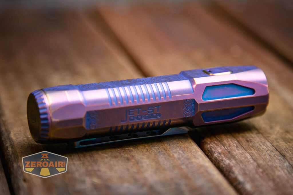 JETBeam Jet-ST Personal Flashlight head detail