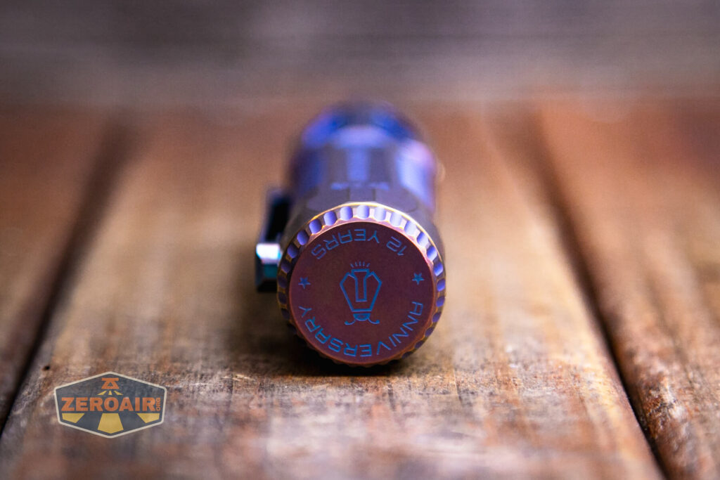 JETBeam Jet-ST Personal Flashlight tailcap engraving