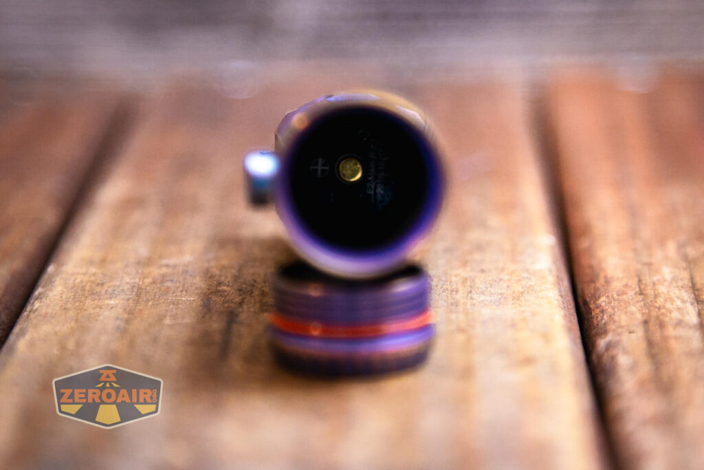 JETBeam Jet-ST Personal Flashlight button for head contact