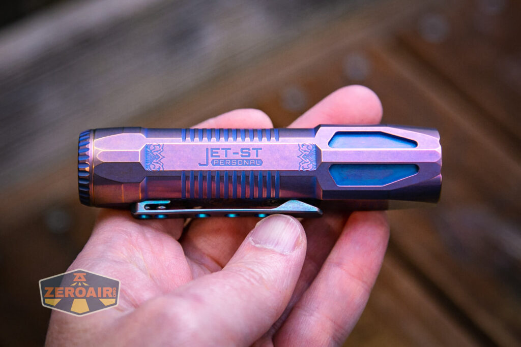 JETBeam Jet-ST Personal Flashlight in hand
