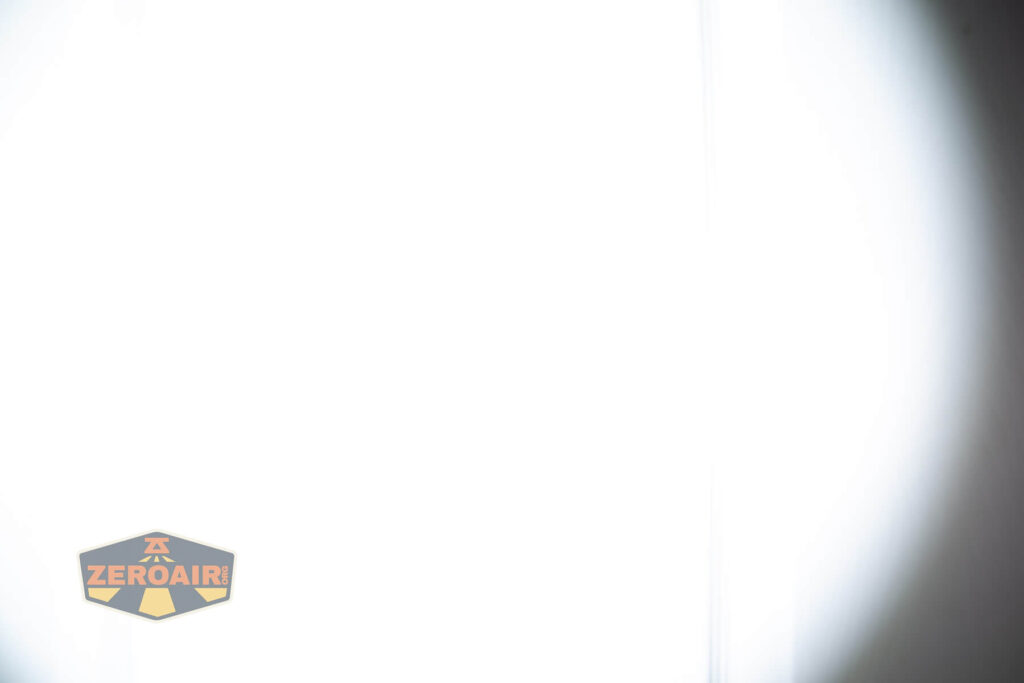 beamshots on door compared to nichia 219b