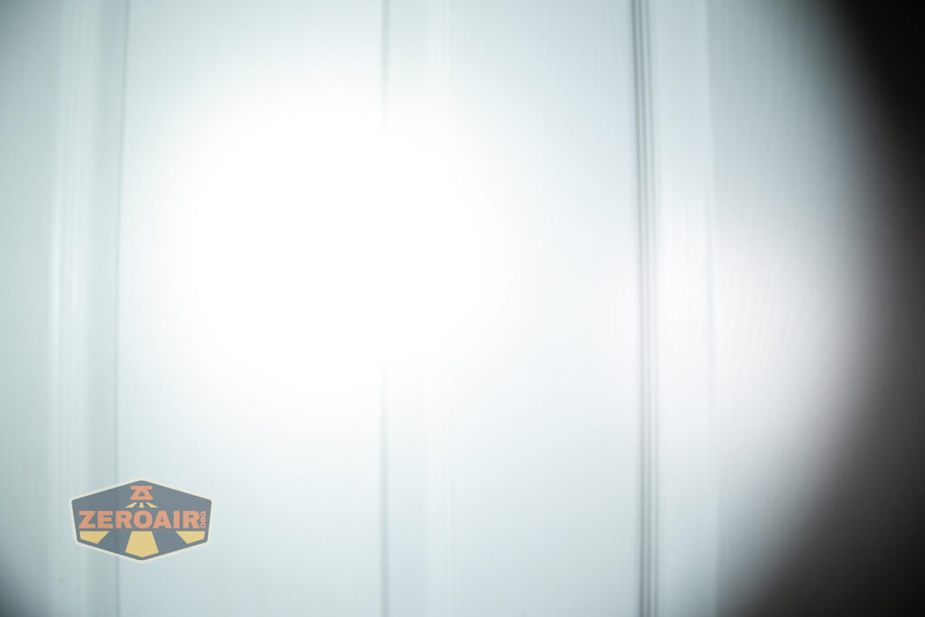 beamshots on door compared to nichia 219b