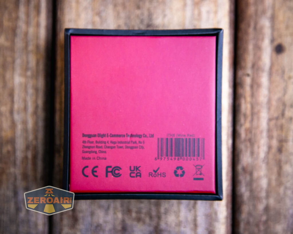 Olight iThx Keychain flashlight box