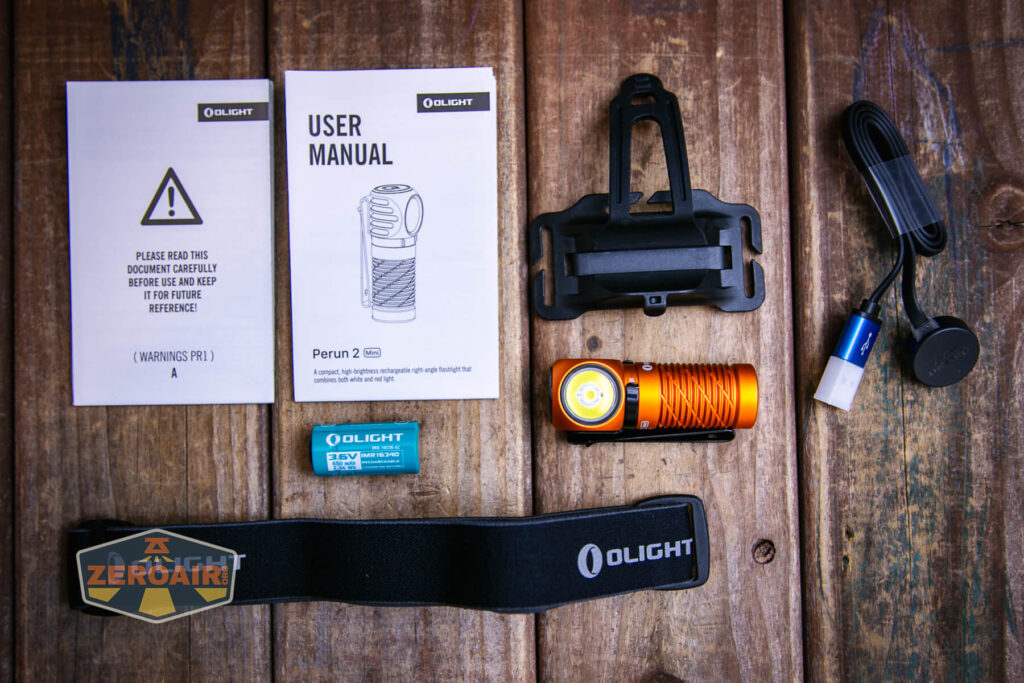 Olight Perun 2 Mini Headlamp what's included
