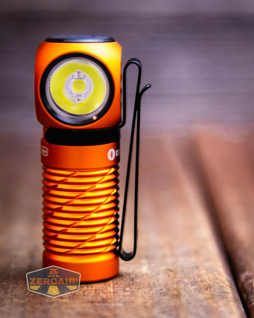 Olight Perun 2 Mini Headlamp pocket clip