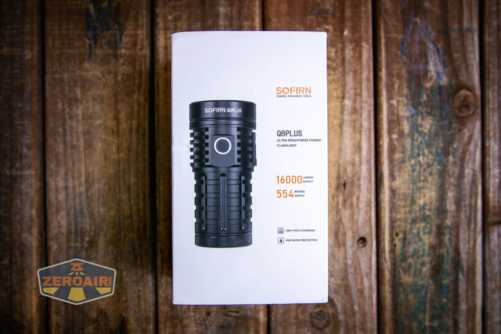 Sofirn Q8 Plus flashlight box