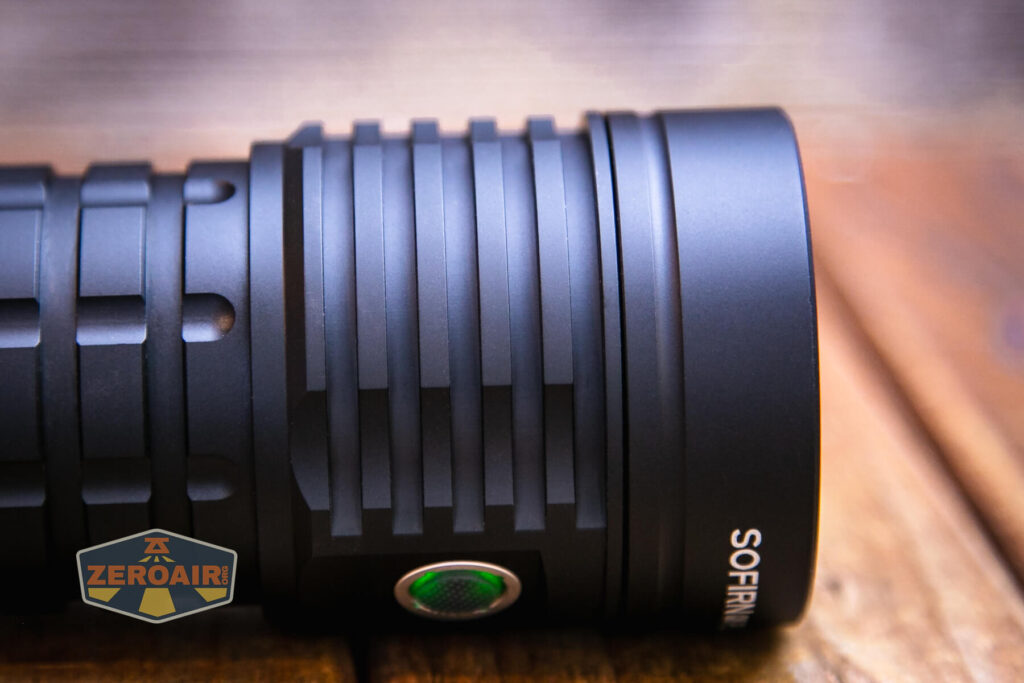 Sofirn Q8 Plus flashlight cooling fins