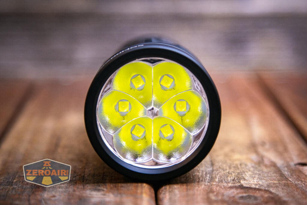 Sofirn Q8 Plus flashlight emitter array