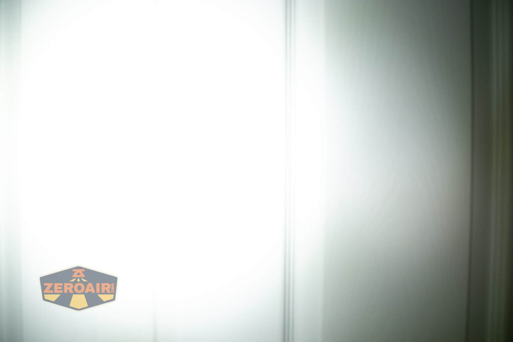 beamshots on door compared to nichia 219b