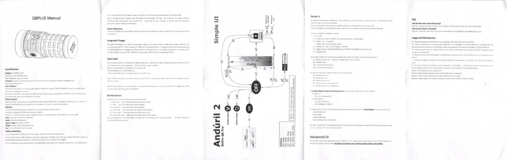 Sofirn Q8 Plus flashlight manual