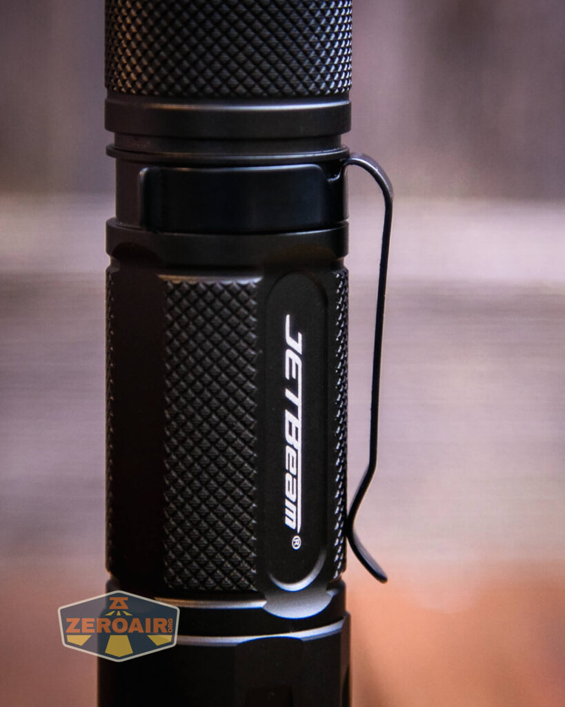 JETBeam TH10R Tactical flashlight pocket clip