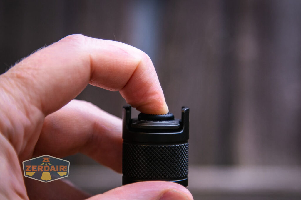 JETBeam TH10R Tactical flashlight mechanical switch actuation