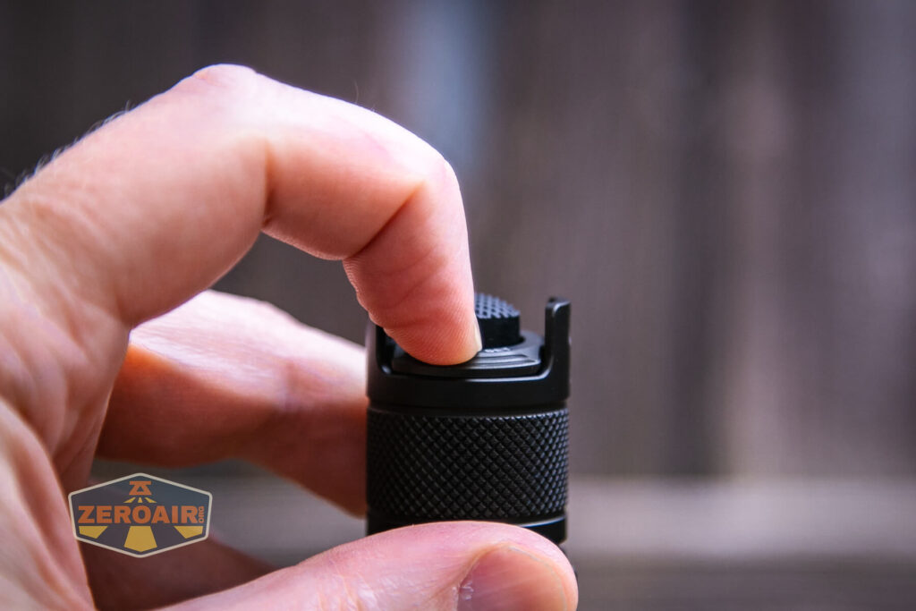 JETBeam TH10R Tactical flashlight e-switch actuation