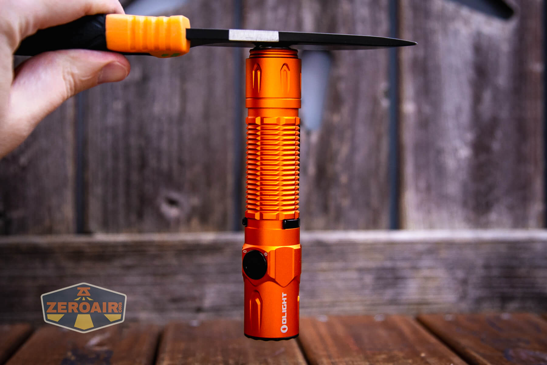 Olight Warrior 3S Orange Flashlight Review - ZeroAir Reviews