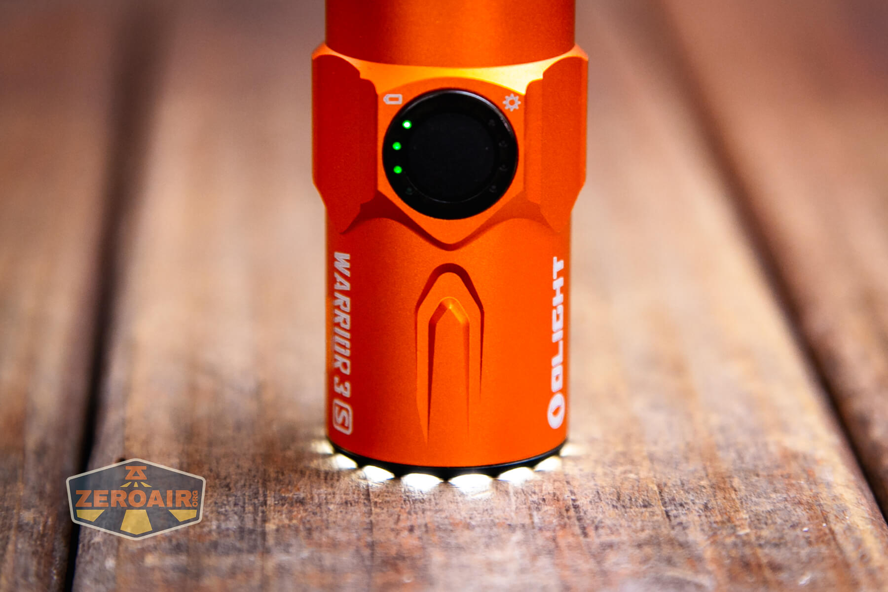 Olight Warrior 3S Orange Flashlight Review - ZeroAir Reviews