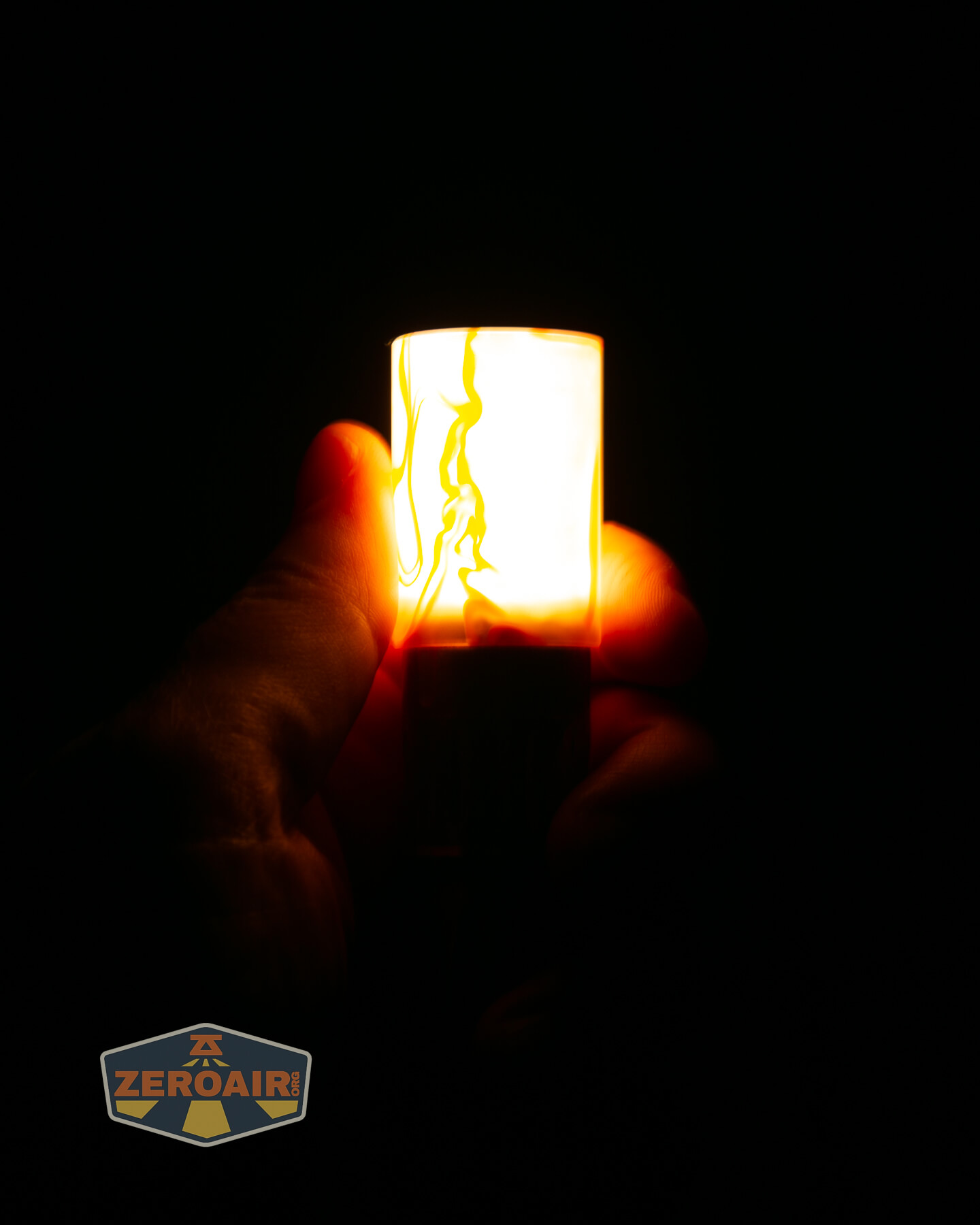 Oveready Walking Wand flashlight attachment in hand