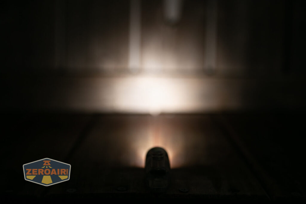 RovyVon A28 keychain flashlight emitter on