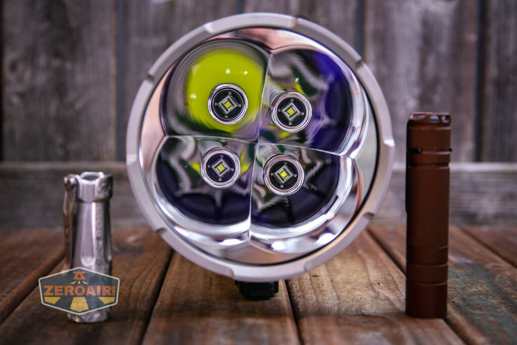 Wuben A1 Spotlight beside other standard lights